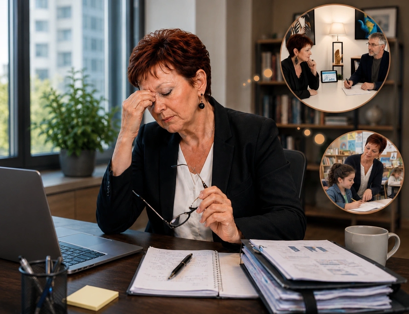 Cadre ou dirigeant en réflexion pour un bilan de compétences à Grasse